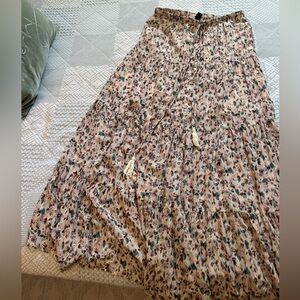 Spring floral maxi skirt